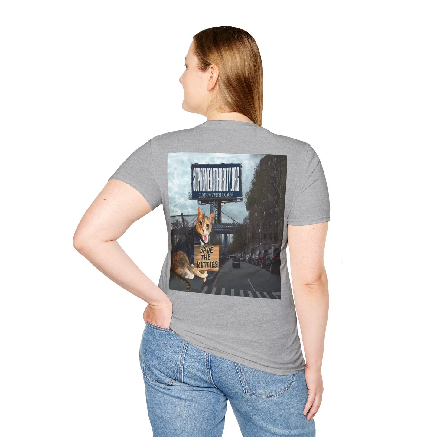 SAVE THE KITTIES - Cat Rescue Fund Raiser - Unisex Soft style T-Shirt