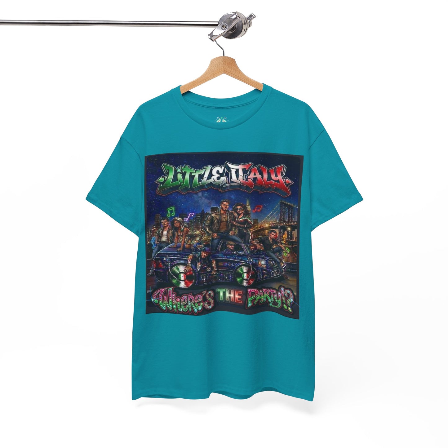 Where's The Party Italian Remix- Supreme Authority -Unisex Heavy Cotton Tee