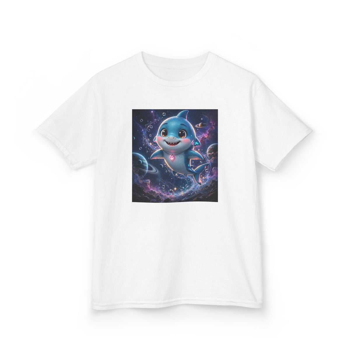 Finn — Shark Buddy — Kids Tee (Budget Edition)