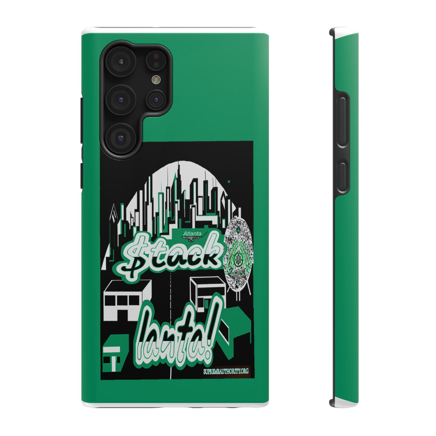 Stack-lanta 2 Remix Green Supreme Authority Samsung  ONLY  -Impact-Resistant Cases