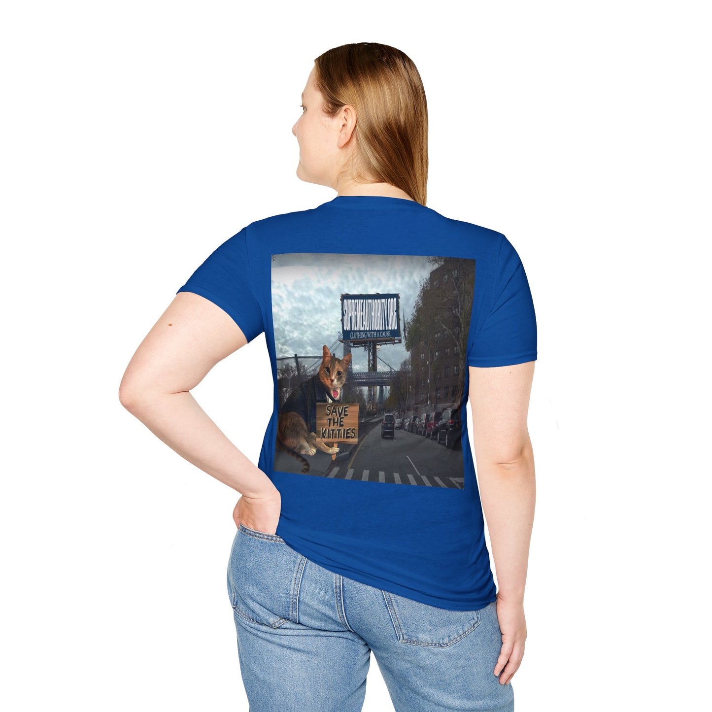 SAVE THE KITTIES - Cat Rescue Fund Raiser - Unisex Soft style T-Shirt
