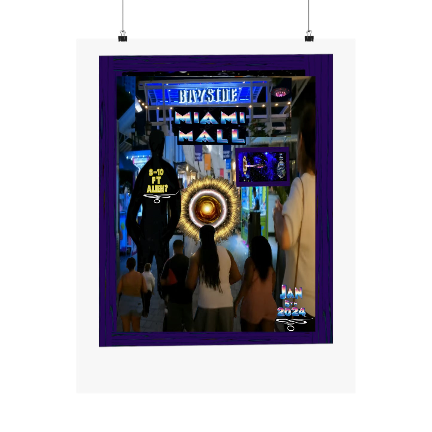 Copy of Miami Alien Mall 2 Matte Vertical Posters