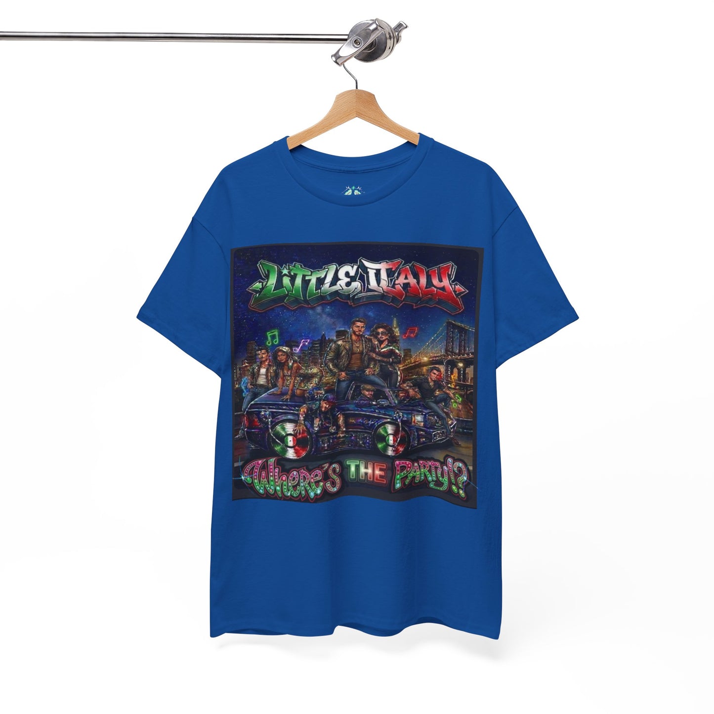 Where's The Party Italian Remix- Supreme Authority -Unisex Heavy Cotton Tee