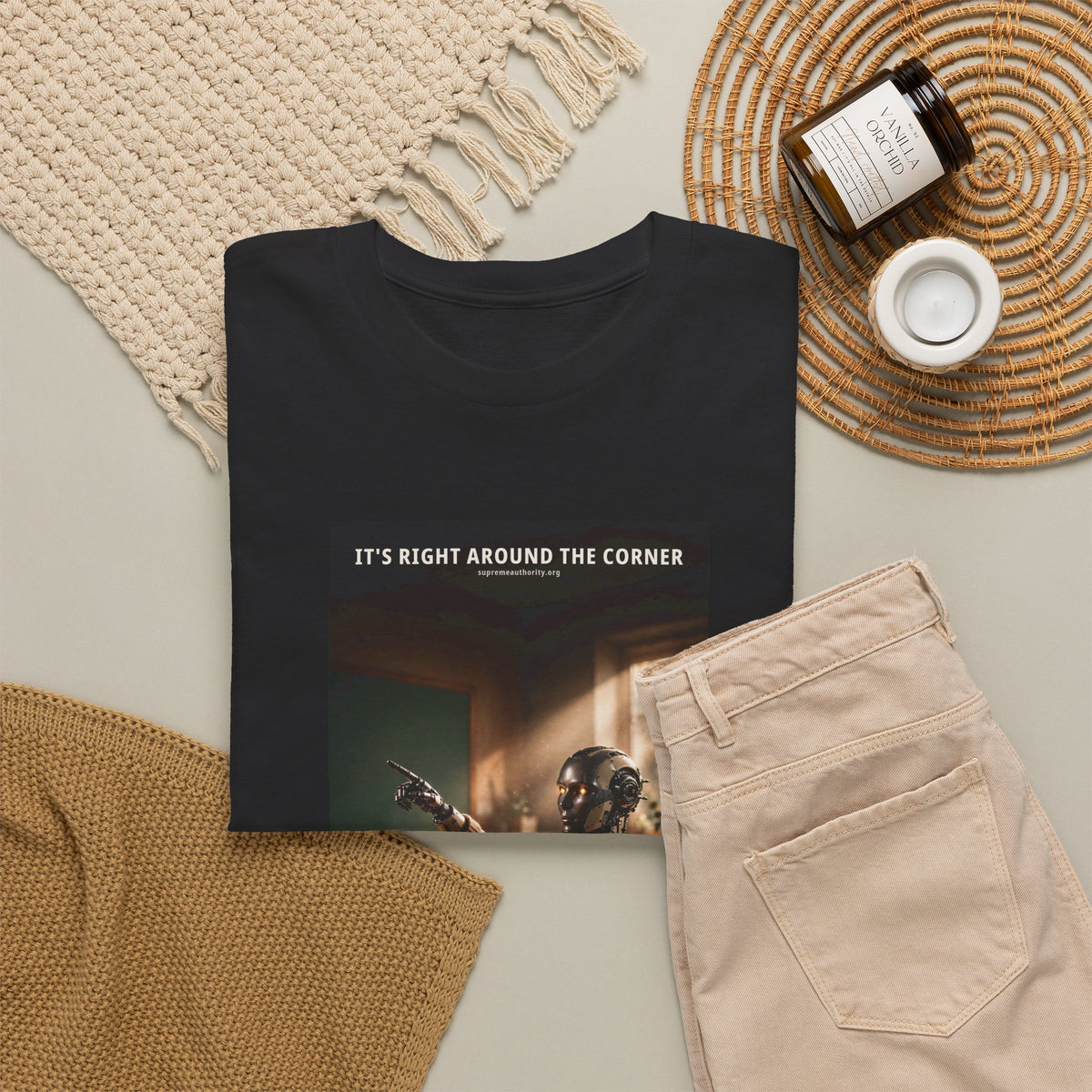 It's Right Around The Corner — Teacher Robot Tee (Budget Edition)