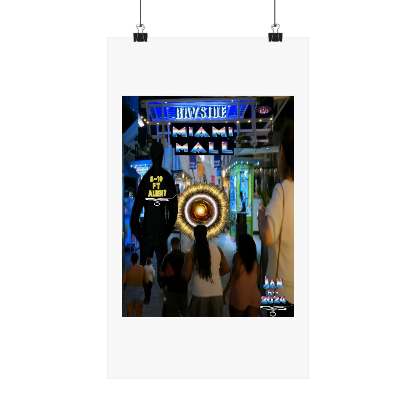 Copy of Miami Alien Mall 2 - Matte Vertical Posters
