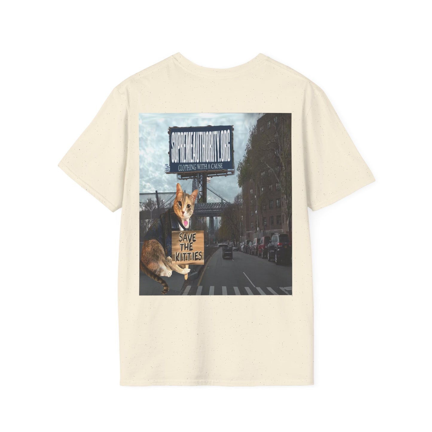 SAVE THE KITTIES - Cat Rescue Fund Raiser - Unisex Soft style T-Shirt