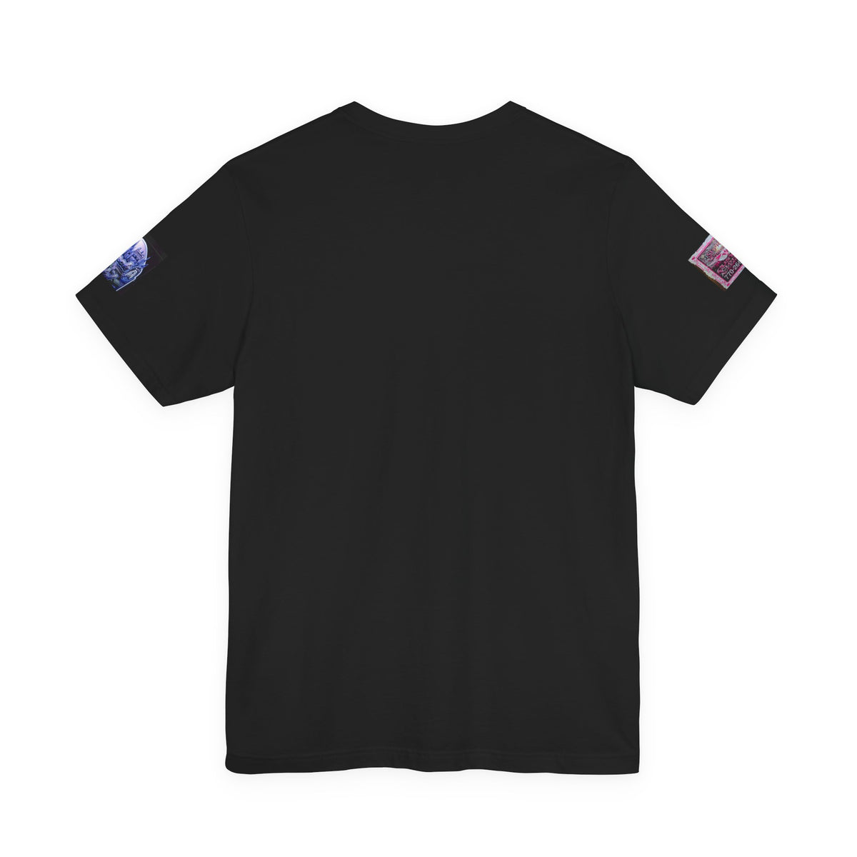 $tacklanta T-Shirt - Pink Atlanta Skyline Money Stacks Graffiti, Blue Arch Sleeve Edition