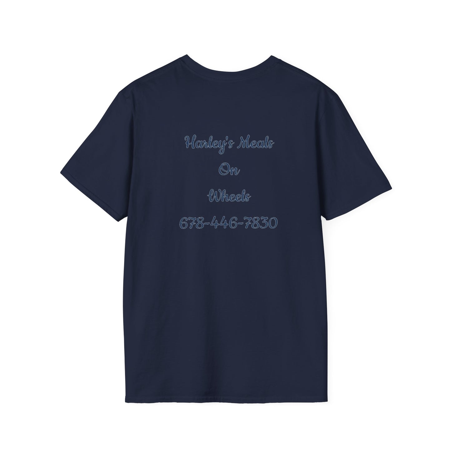 Harley's Meals On Wheels -Custom Unisex T-Shirt for Foodies, Great for Meal Delivery Services, Perfect for Events, Gift Idea for Food Lovers, Customizable Tee [...]