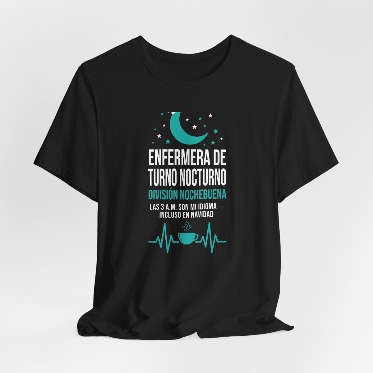 Enfermera de Turno Nocturno - Division Nochebuena - Camiseta de Navidad en Espanol