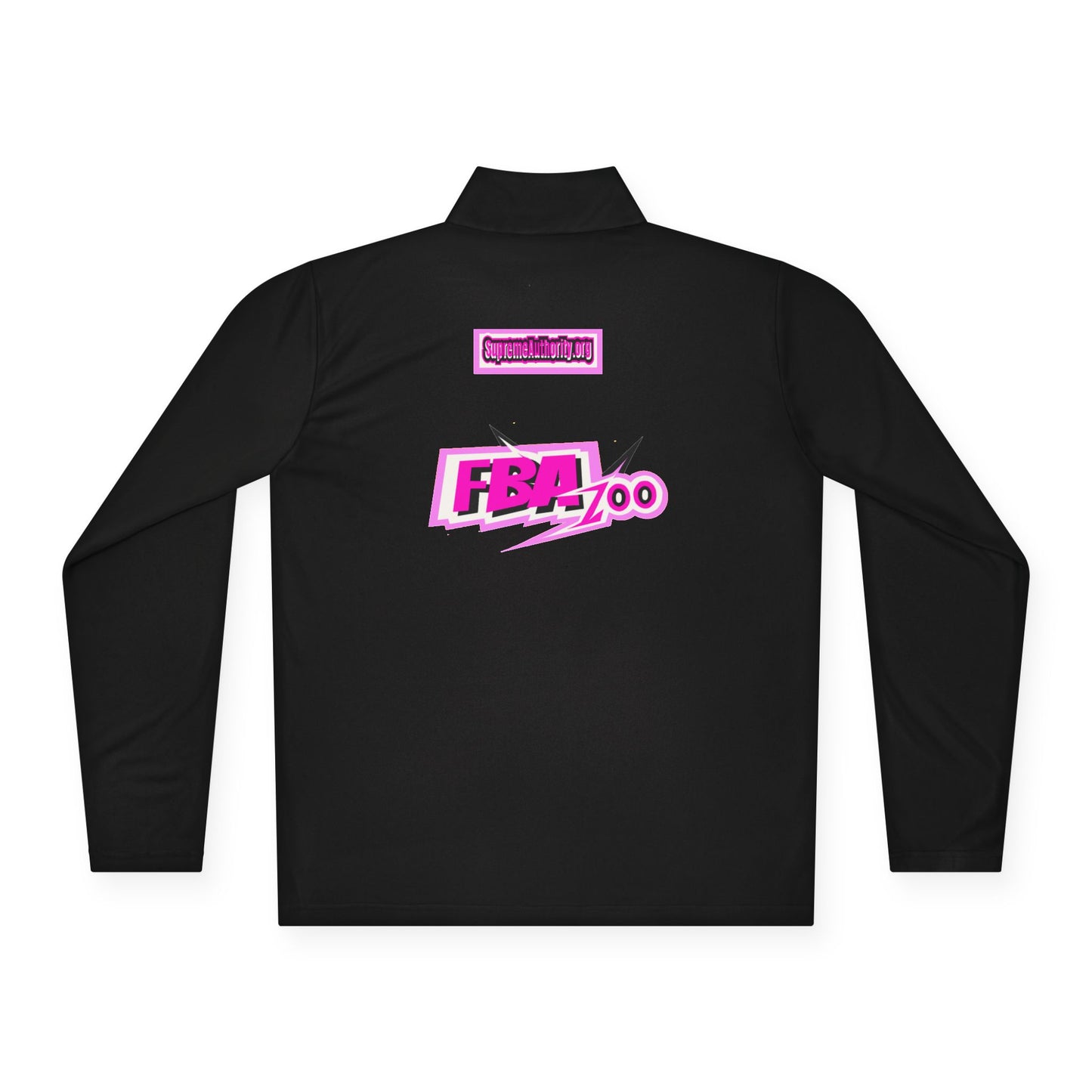 FBA 1oo Pink, Black , violet Quarter-Zip Pullover
