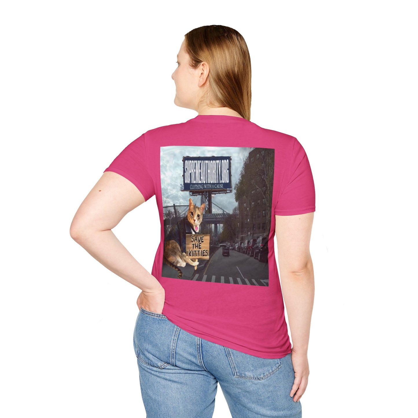 SAVE THE KITTIES - Cat Rescue Fund Raiser - Unisex Soft style T-Shirt