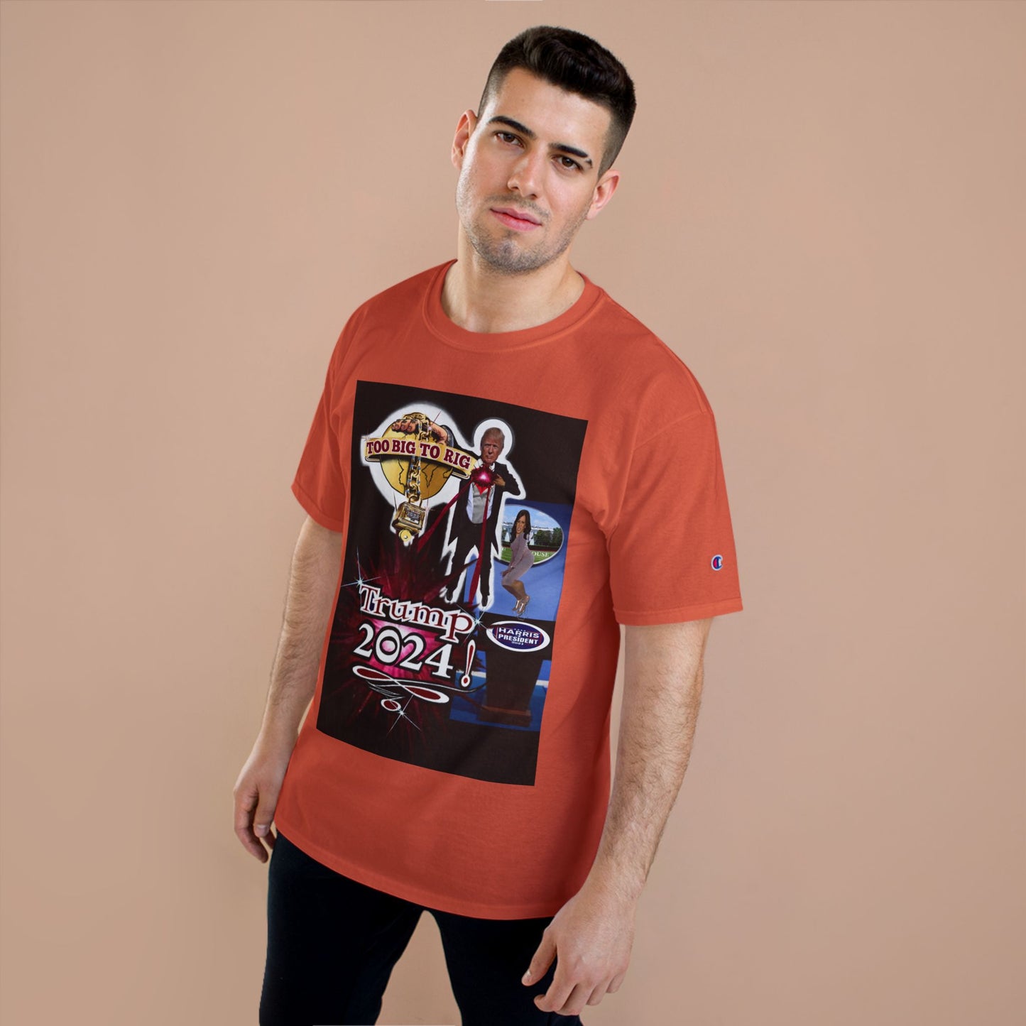 Trump Too Big To Rig! 2024!  Premium - Champion T-Shirt