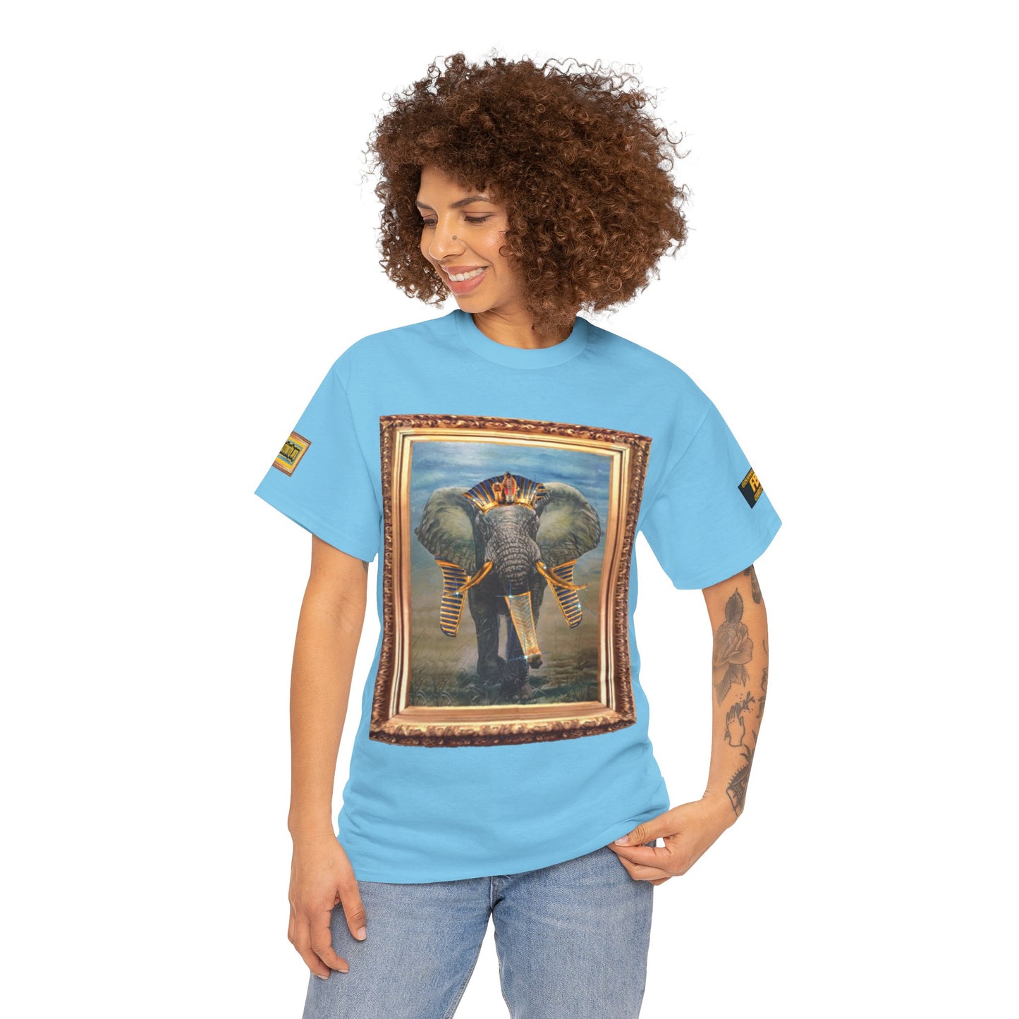 African elephant remix FBA 100 By Supreme Authority -Unisex Heavy Cotton Tee