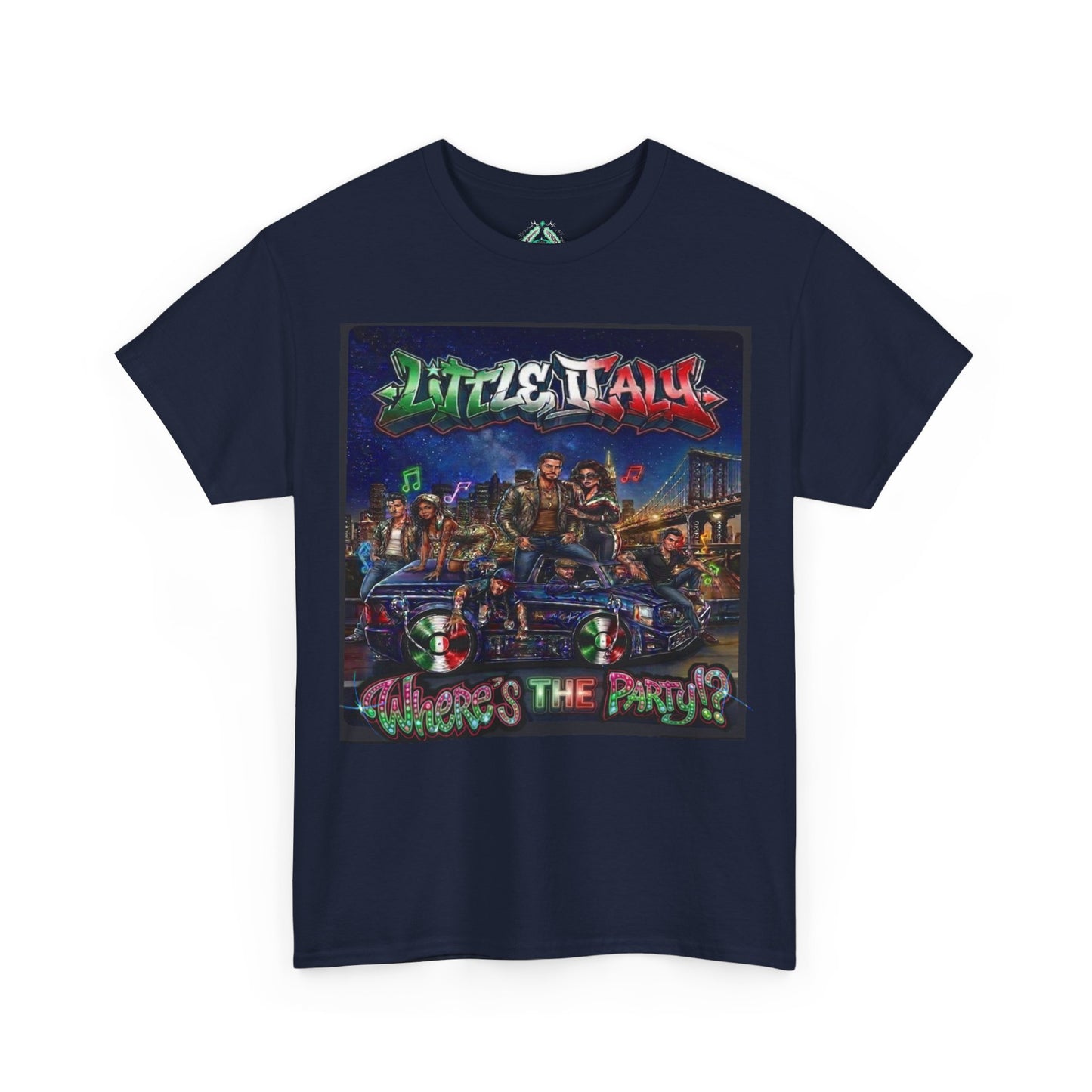 Where's The Party Italian Remix- Supreme Authority -Unisex Heavy Cotton Tee