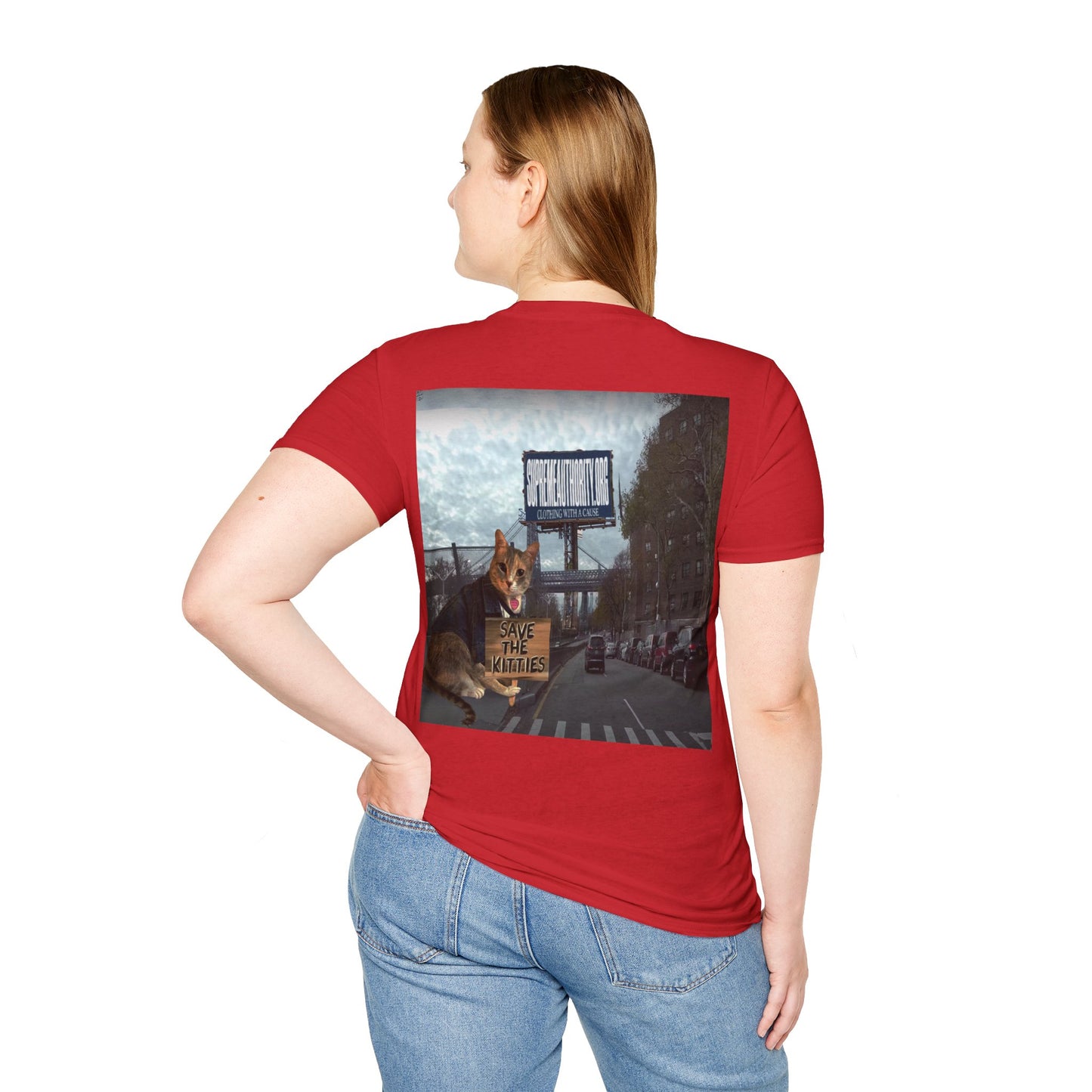 SAVE THE KITTIES - Cat Rescue Fund Raiser - Unisex Soft style T-Shirt