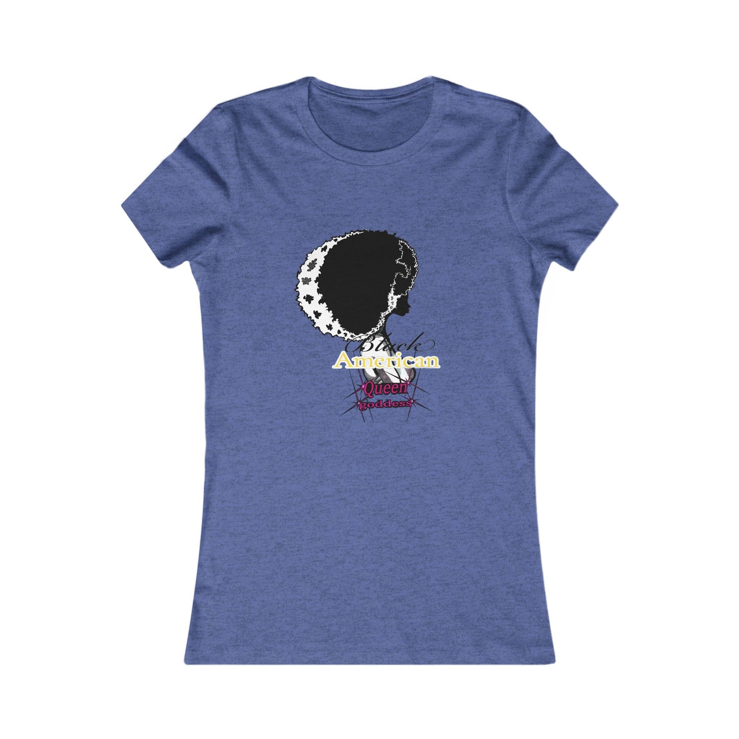 Black American Queen goddess gold -Women's Favorite Tee