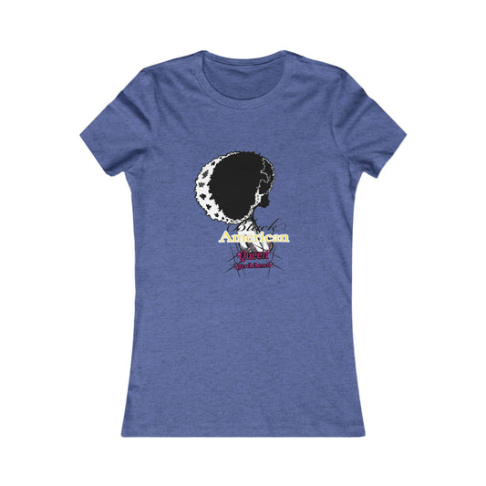 Black American Queen goddess gold -Women's Favorite Tee