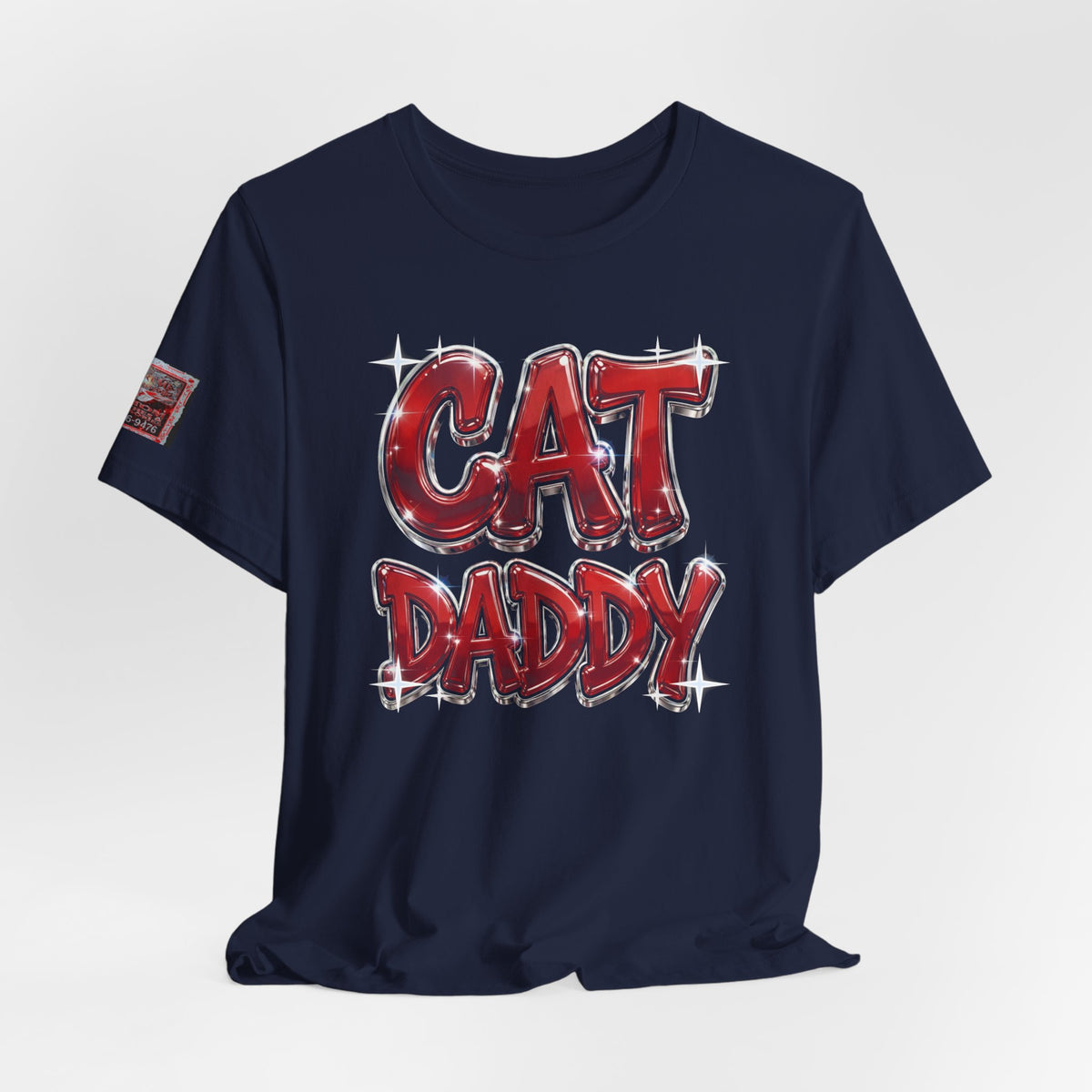 Cat Daddy Graffiti T-Shirt - Red Chrome, Back + Sleeve Edition