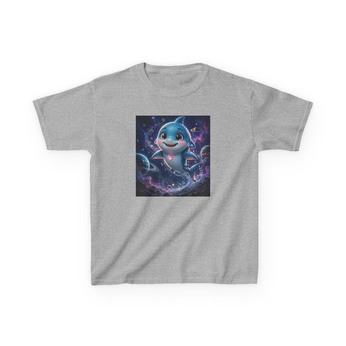 Finn — Shark Buddy — Kids Tee (Budget Edition)