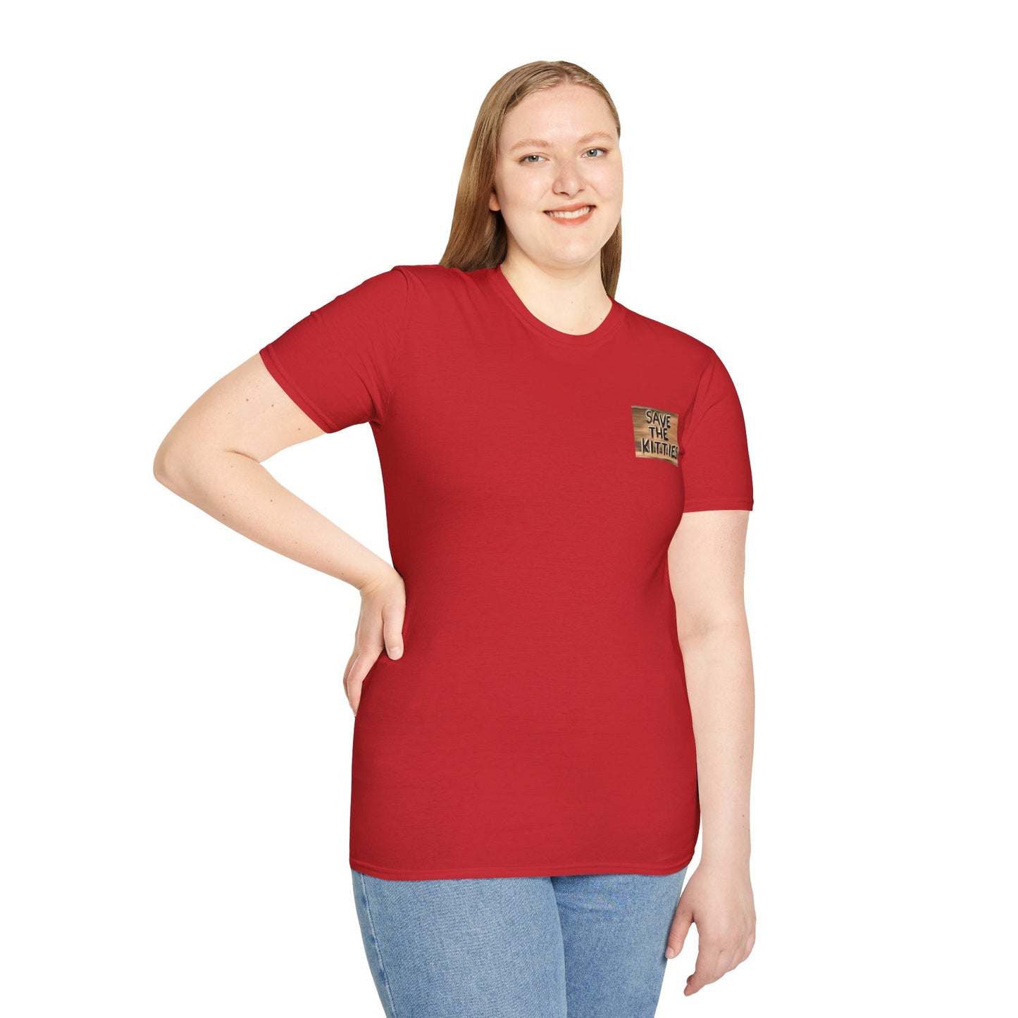 SAVE THE KITTIES - Cat Rescue Fund Raiser - Unisex Soft style T-Shirt