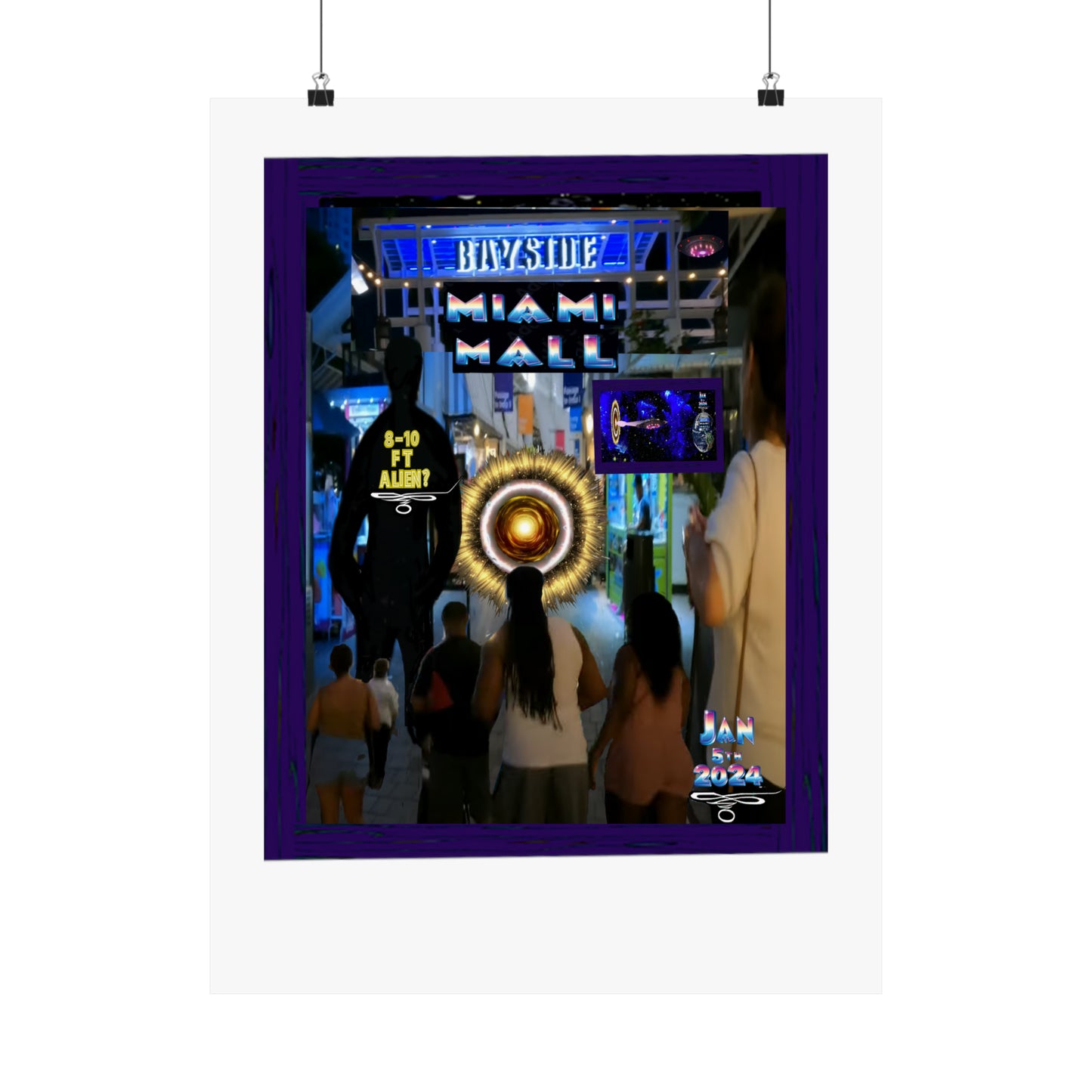 Copy of Miami Alien Mall 2 Matte Vertical Posters