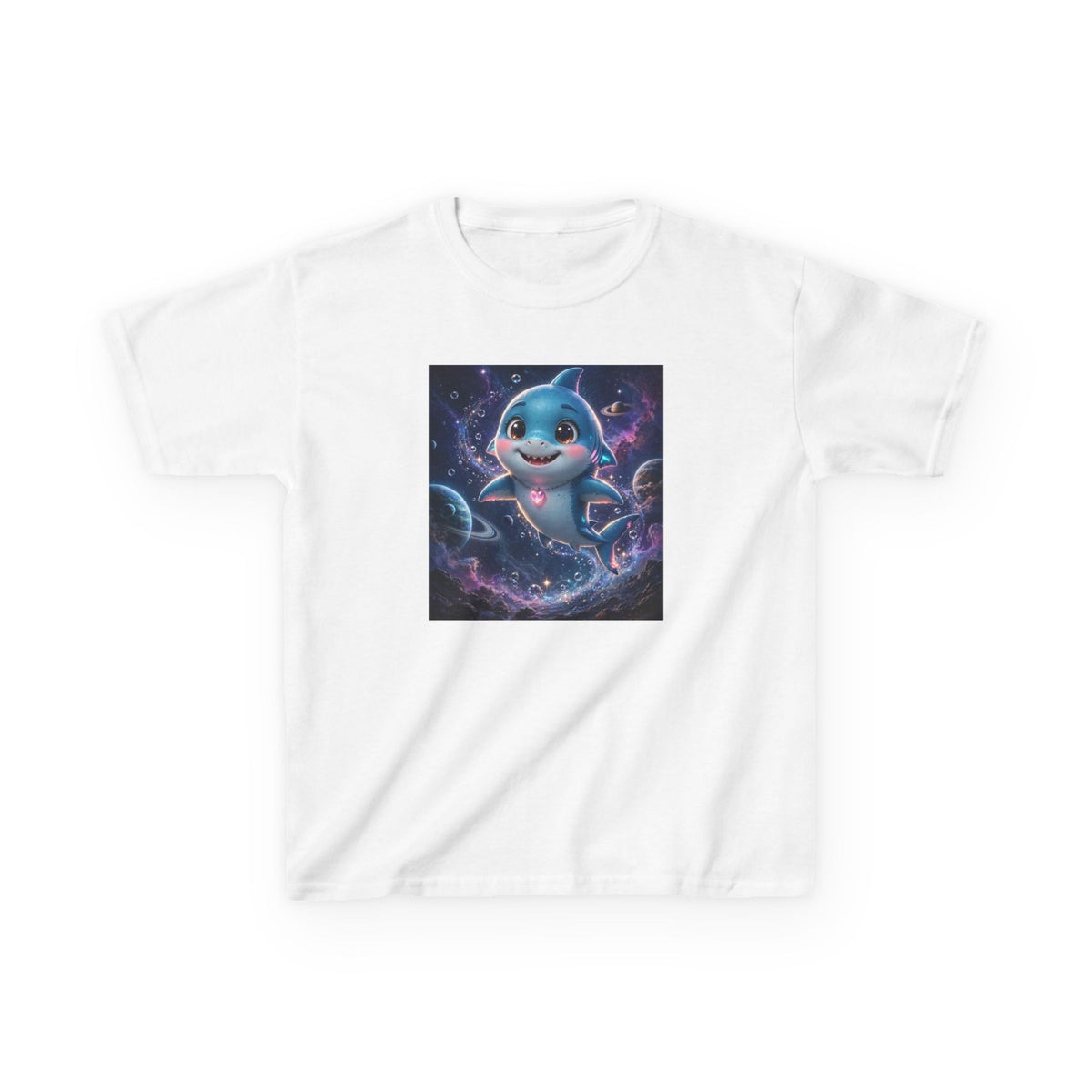 Finn — Shark Buddy — Kids Tee (Budget Edition)