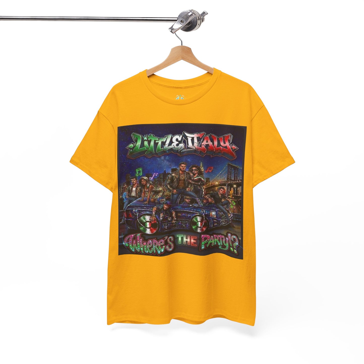 Where's The Party Italian Remix- Supreme Authority -Unisex Heavy Cotton Tee
