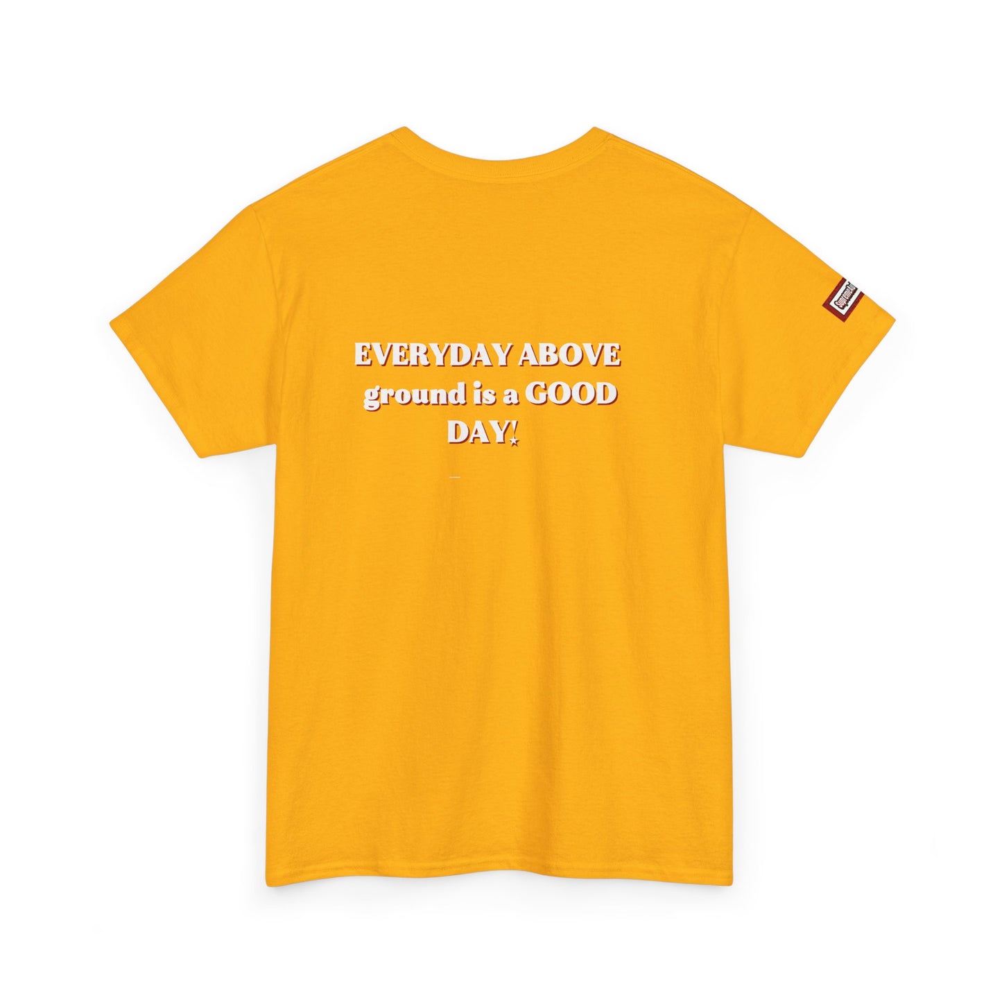 EVERYDAY ABOVE Ground Is a GOOD Day! By Supreme Authority -Unisex Heavy Cotton Tee
