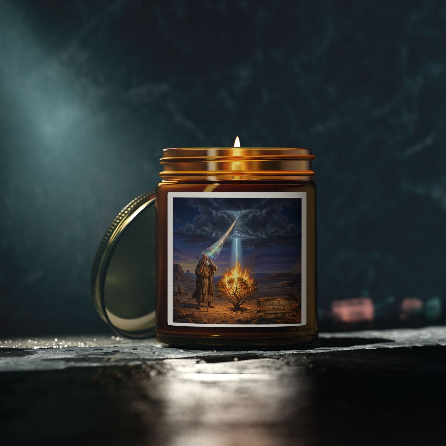Ancient Art Concept 6 -Scented Candles, Coconut Apricot Wax (4oz, 9oz)
