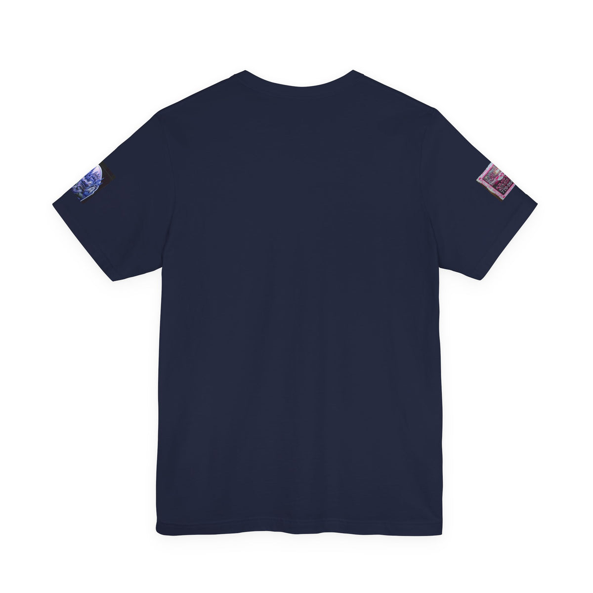 $tacklanta T-Shirt - Pink Atlanta Skyline Money Stacks Graffiti, Blue Arch Sleeve Edition