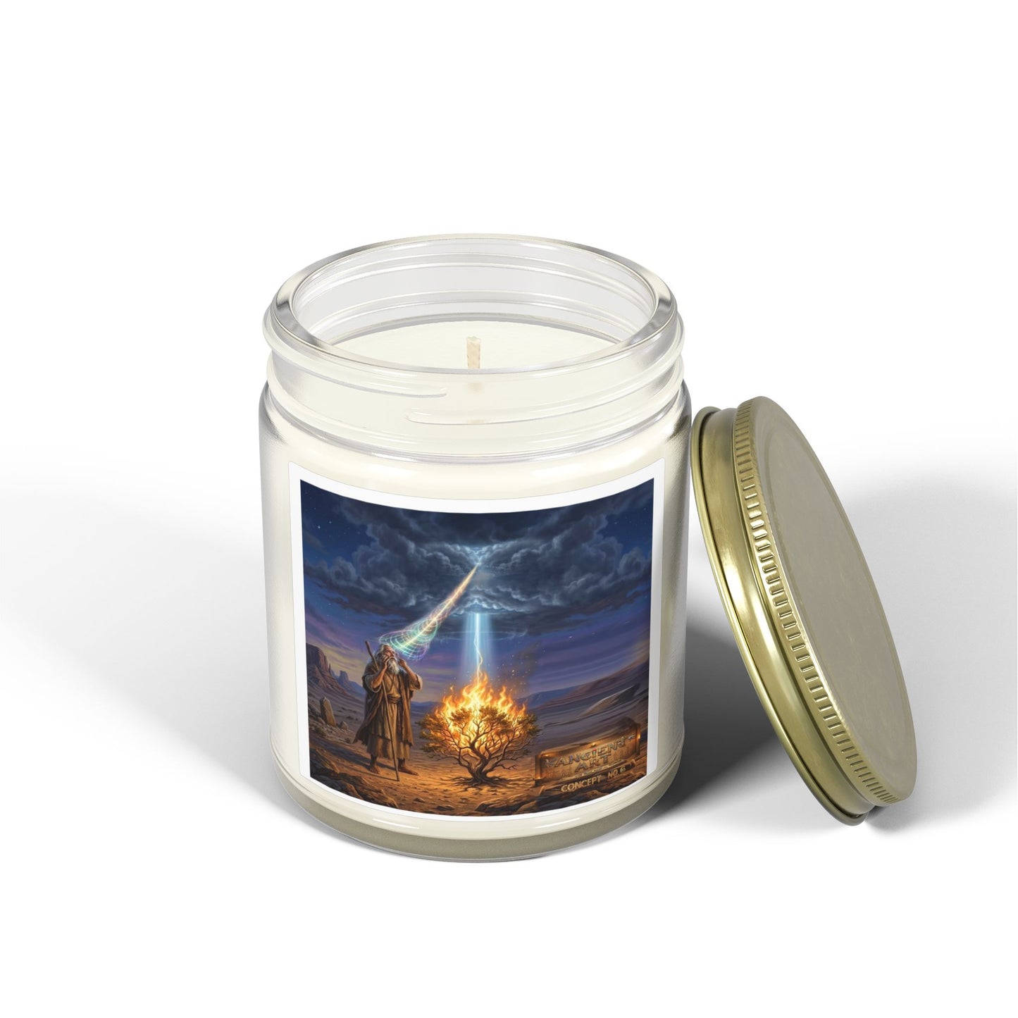 Ancient Art Concept 6 -Scented Candles, Coconut Apricot Wax (4oz, 9oz)