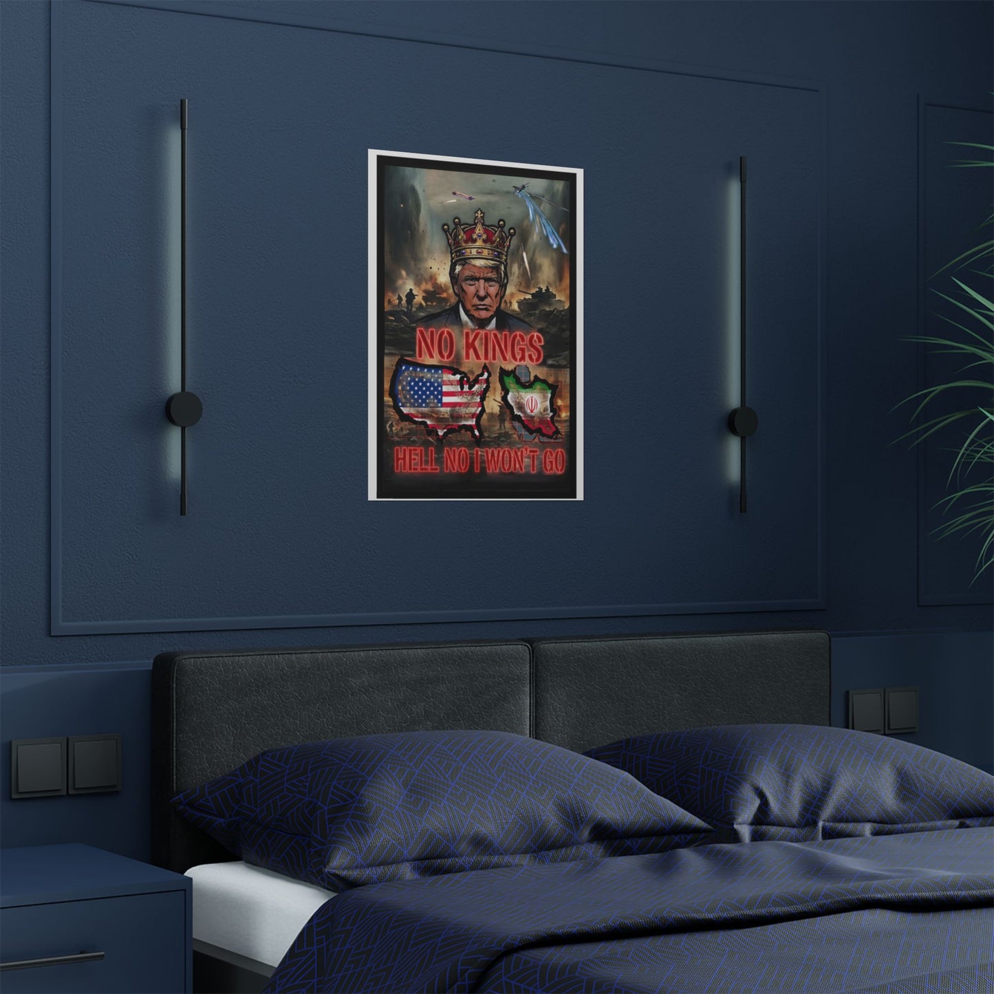 NO KINGS Banger Remix - Satin Posters (300gsm)