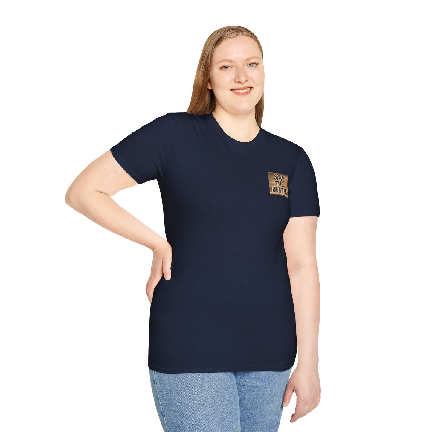 SAVE THE KITTIES - Cat Rescue Fund Raiser - Unisex Soft style T-Shirt