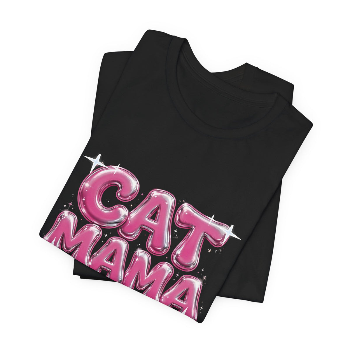 Cat Mama Graffiti T-Shirt - Pink Chrome, Back + Sleeve Edition