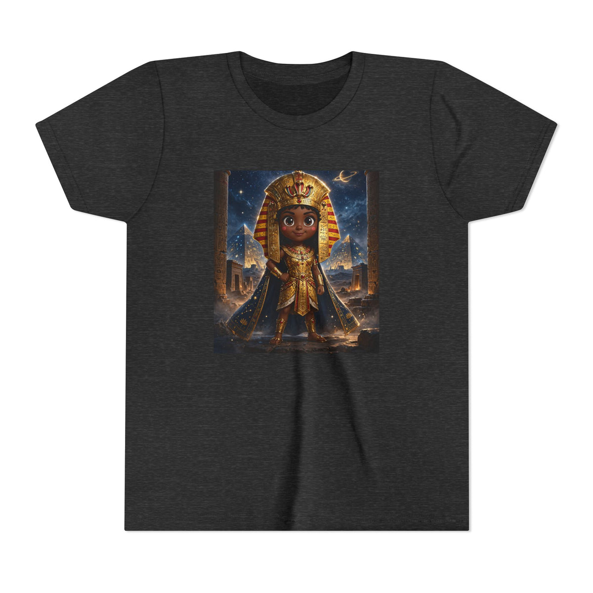 Amara — Cinematic Little Pharaoh from the Stars — Kids Tee