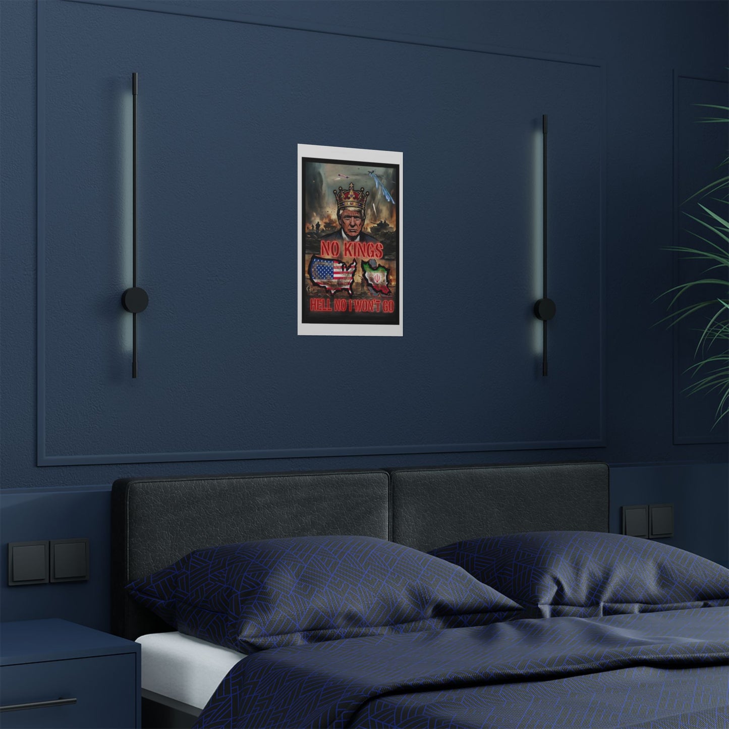 NO KINGS Banger Remix - Satin Posters (300gsm)