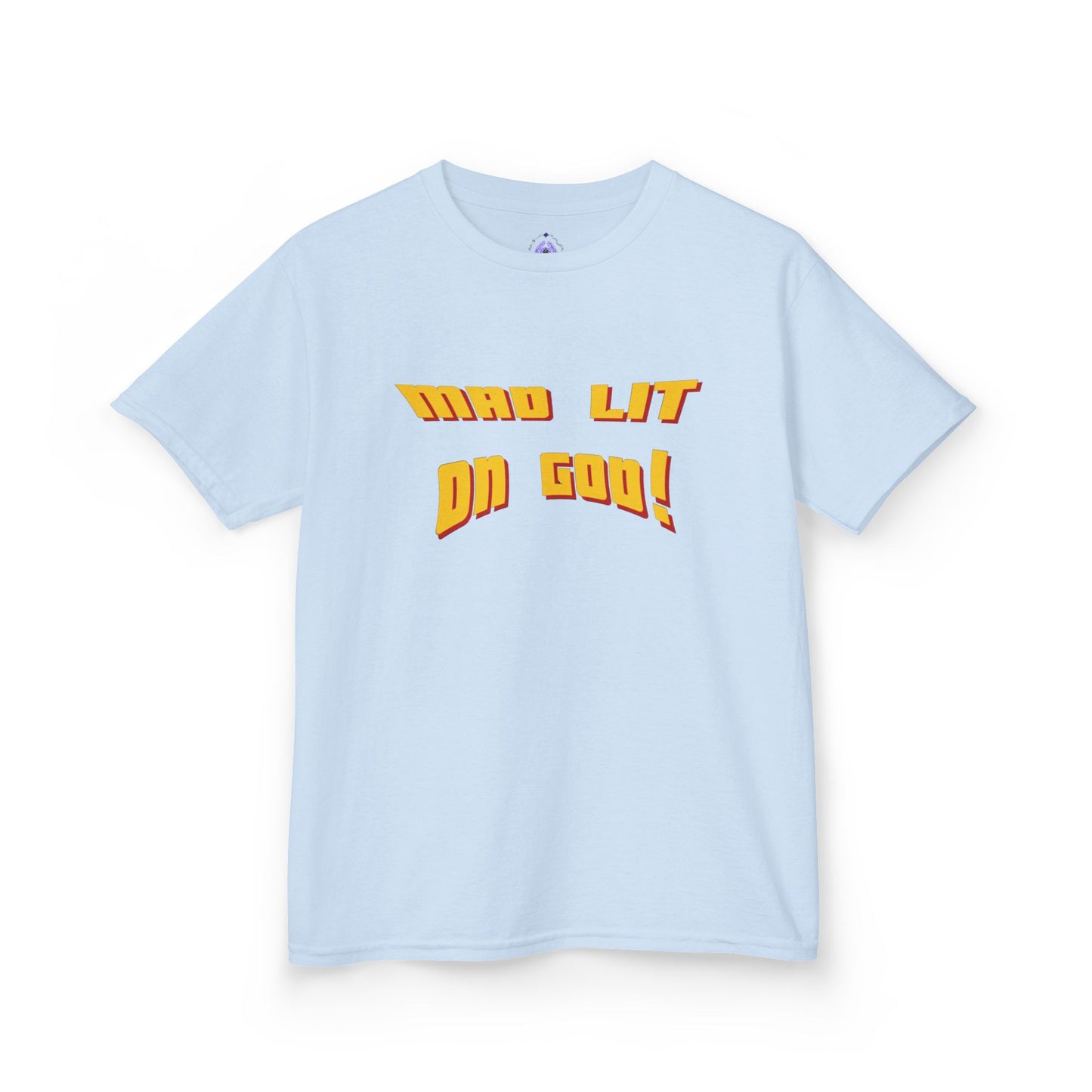MAD LIT on GOD Supreme Authority brand -Kids Heavy Cotton™ Tee