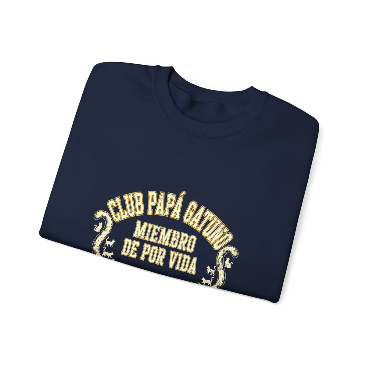 Sudadera Club Papá Gatuno - Miembro de Por Vida, Depto. de Arena y Premios