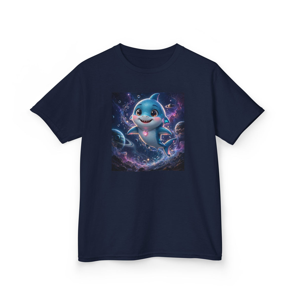 Finn — Shark Buddy — Kids Tee (Budget Edition)