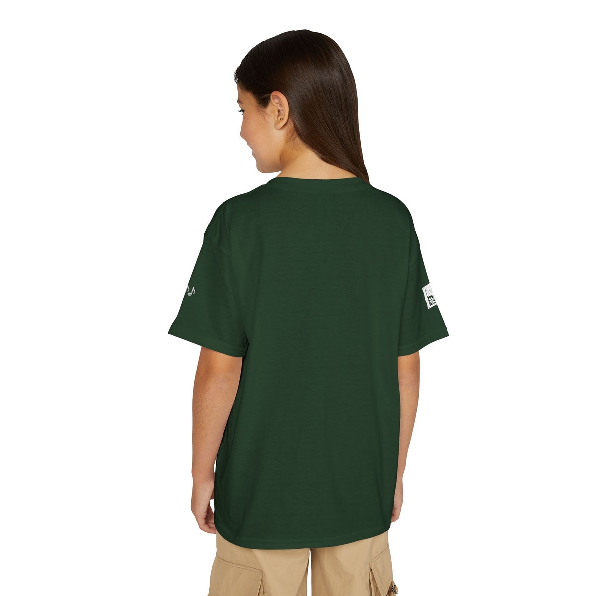Small Hands, Big Sound — Latino Boy Violin Pre-Teen Musician Tee (White Ink)