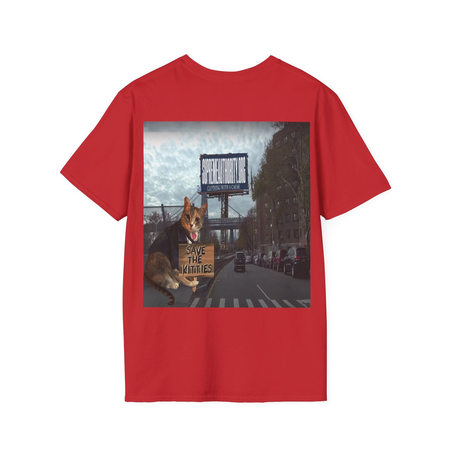 SAVE THE KITTIES - Cat Rescue Fund Raiser - Unisex Soft style T-Shirt