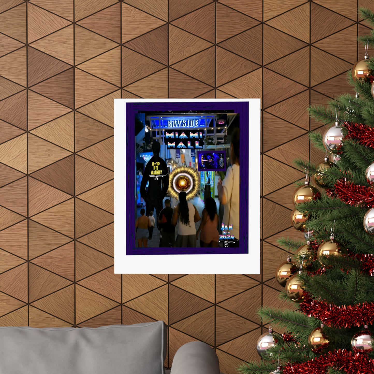 Copy of Miami Alien Mall 2 Matte Vertical Posters