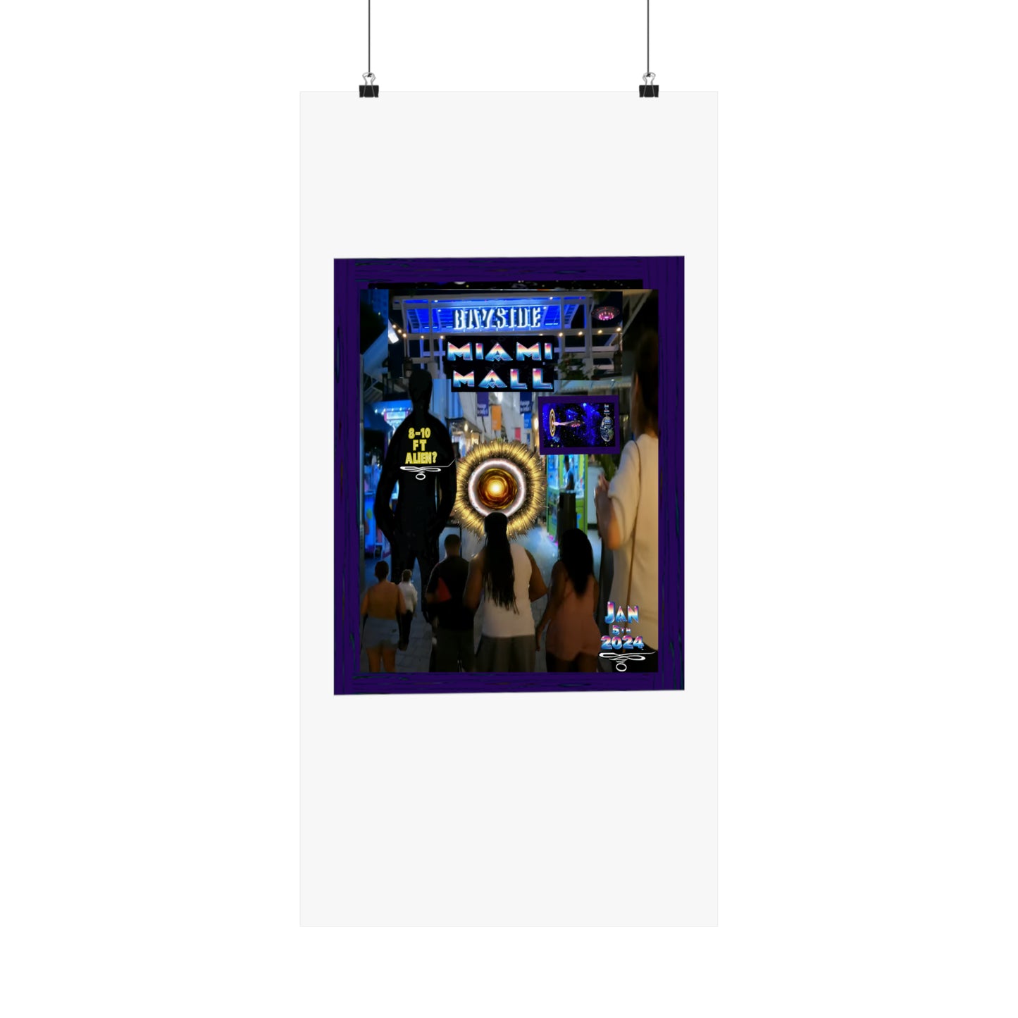 Copy of Miami Alien Mall 2 Matte Vertical Posters