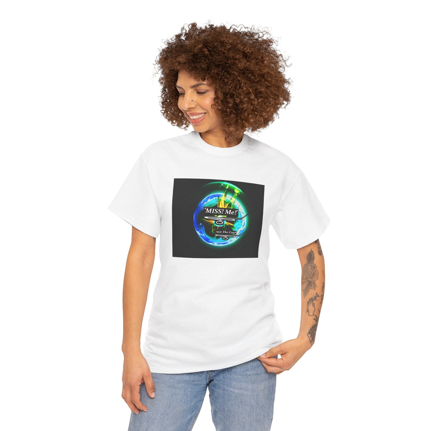 Miss Me! wit The Cap! -Unisex Heavy Cotton Tee
