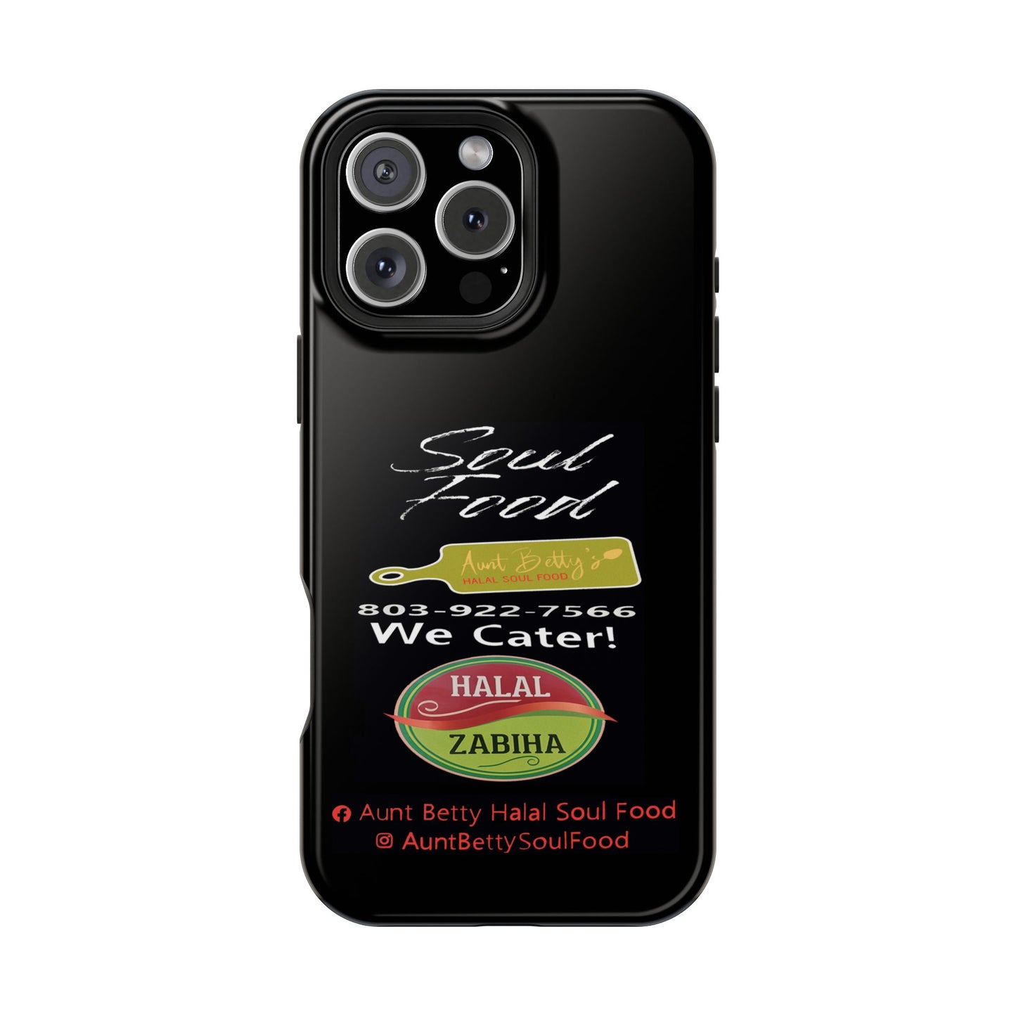 Aunt Betty's Soul Food - Custom - Iphones ONLY - Impact-Resistant Cases