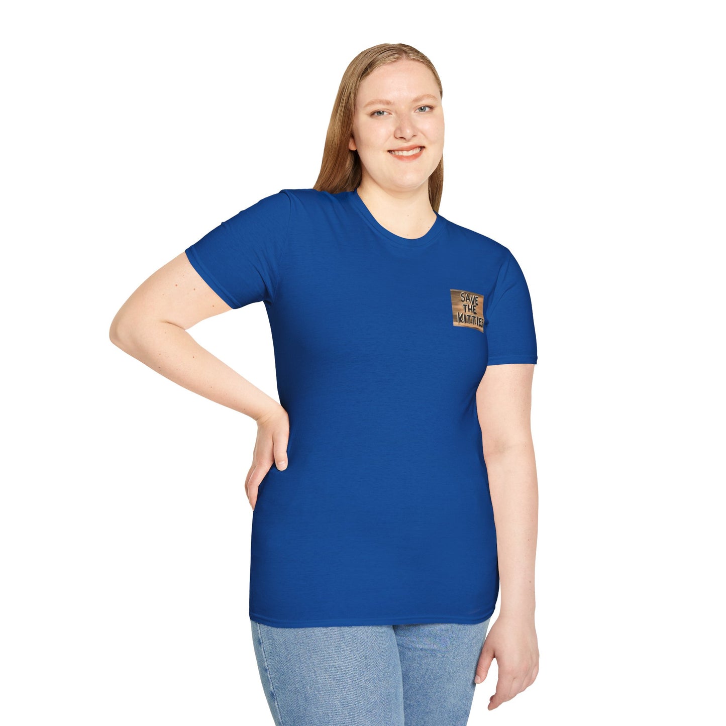 SAVE THE KITTIES - Cat Rescue Fund Raiser - Unisex Soft style T-Shirt