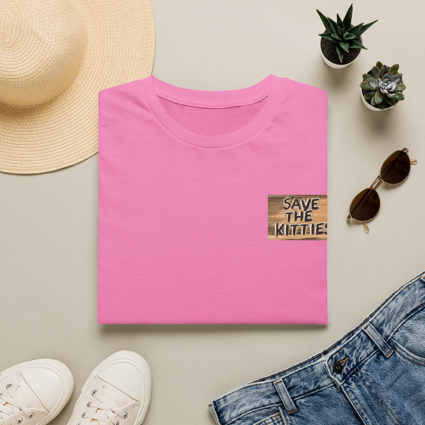 SAVE THE KITTIES - Cat Rescue Fund Raiser - Unisex Soft style T-Shirt