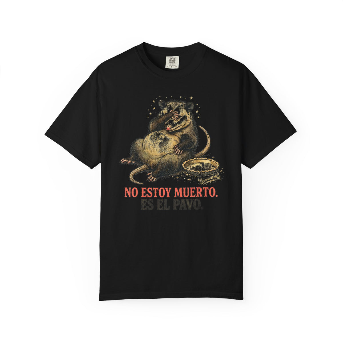 Zarigueya de Accion de Gracias - No Estoy Muerto, Es El Pavo - Camiseta en Espanol