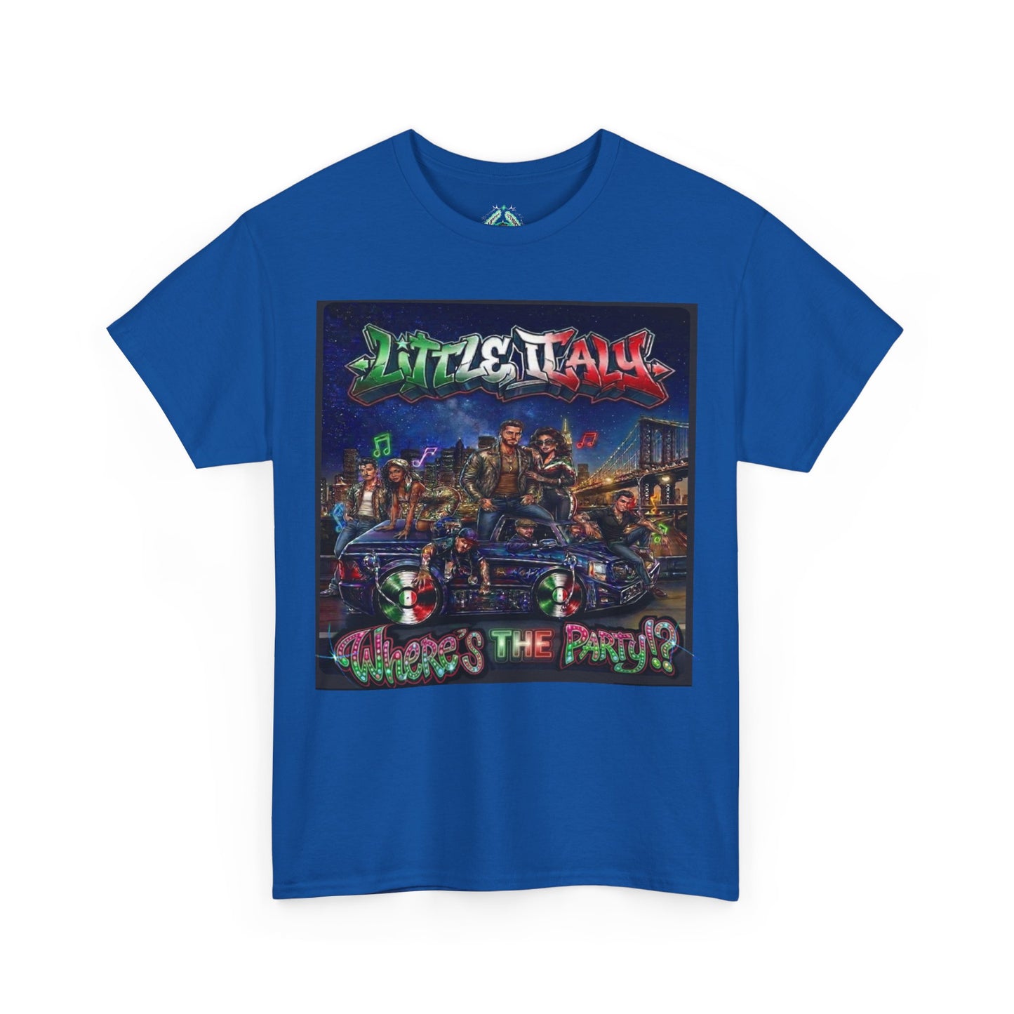 Where's The Party Italian Remix- Supreme Authority -Unisex Heavy Cotton Tee