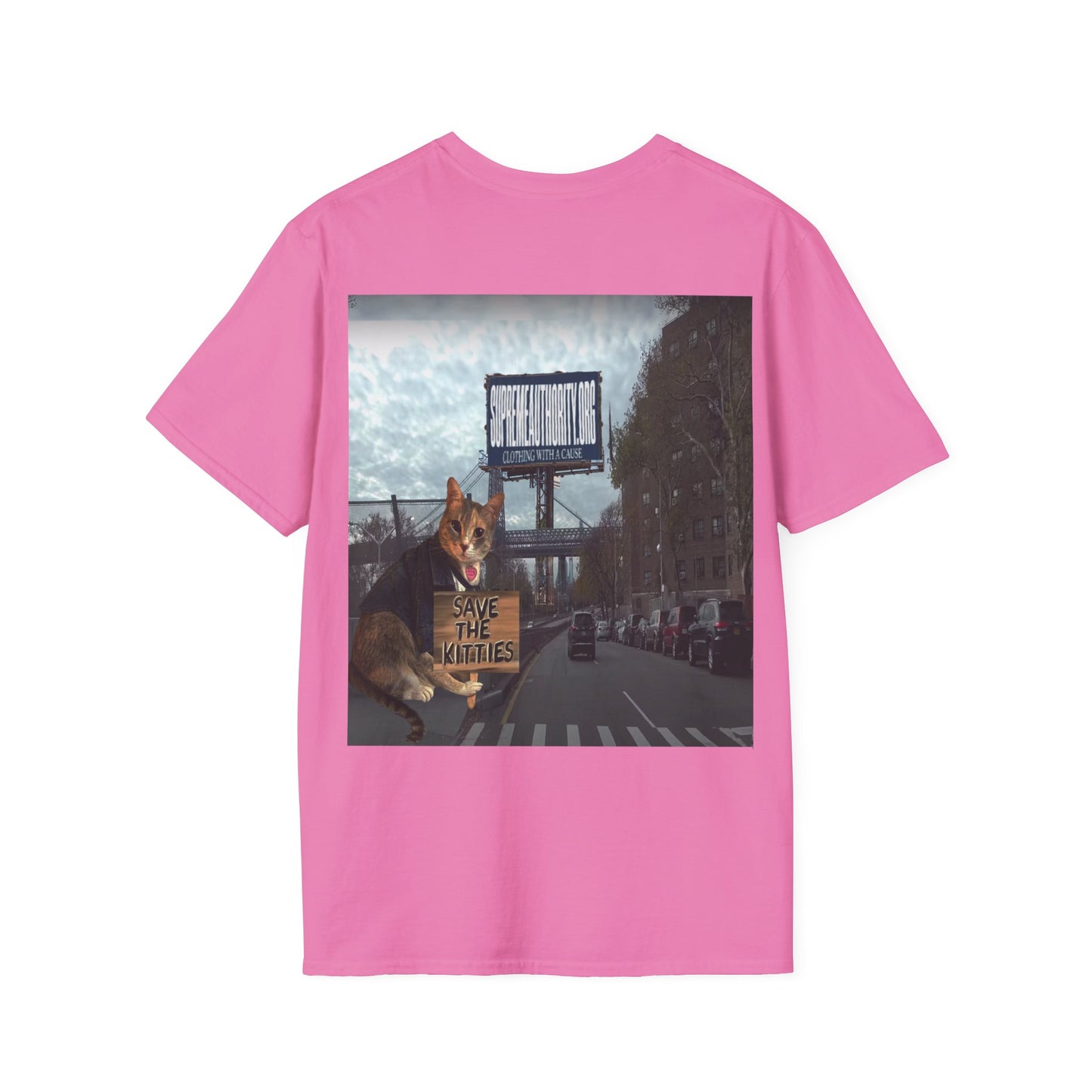 SAVE THE KITTIES - Cat Rescue Fund Raiser - Unisex Soft style T-Shirt